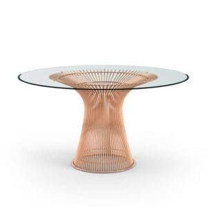 Knoll Platner Dining Table in Rose Gold