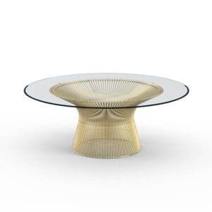 Knoll Platner Coffee Table in Gold