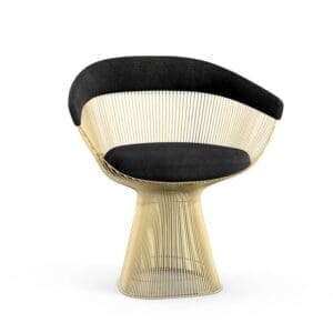 Knoll Platner Arm Chair in Gold