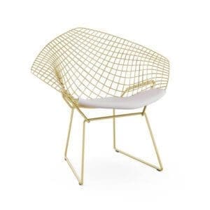 Knoll Bertoia Diamond Chair Gold