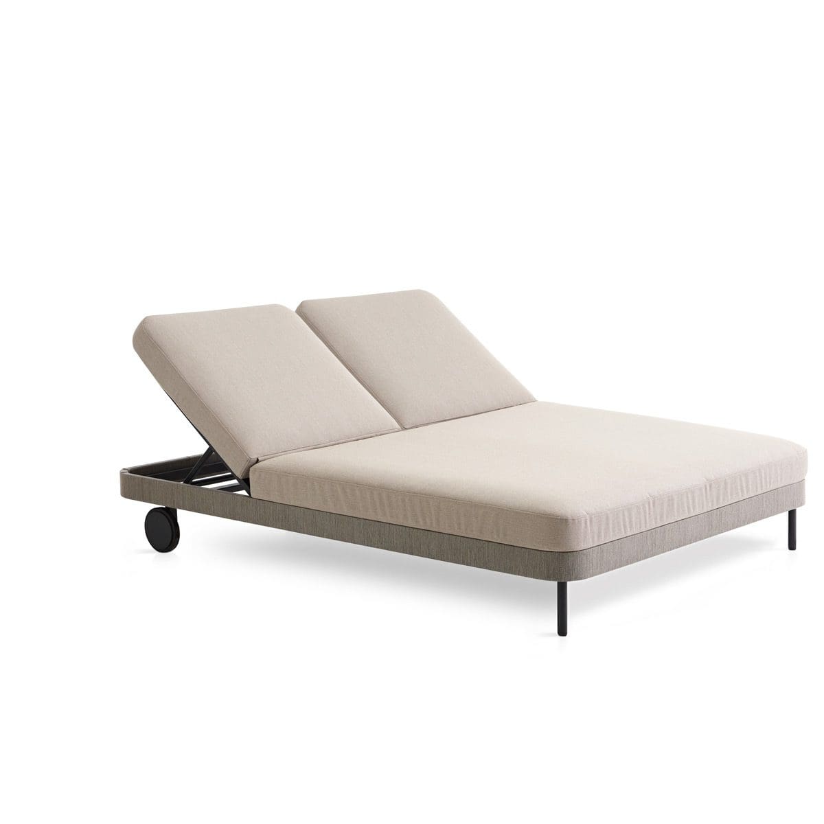 Expormim Käbu Double Chaise Longue W/ Wheels Expormim Käbu Double Chaise Longue W/ Wheels