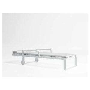 Gandia Blasco Flat High Chaise Lounge w/ Arms