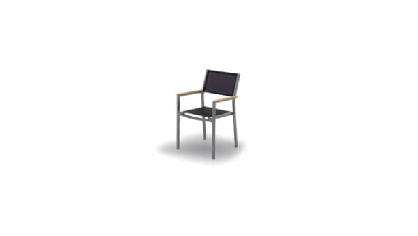 Gloster Luna Stacking Chair W/ Arms