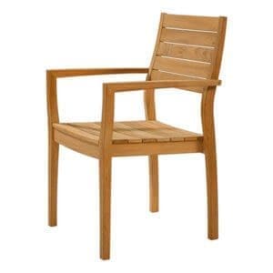 BARLOW TYRIE HORIZON ARMCHAIR W/ TEAK SEAT
