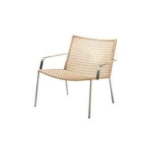Cane Line Straw lounge chair, Flat weave, stackable