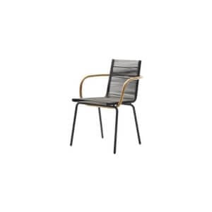 Cane Line Sidd chair w/armrest, stackable