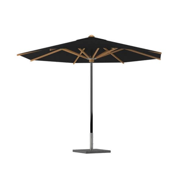Royal Botania Shady Umbrella Stainless Steel Pole Teak