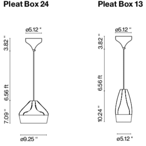 Marset Pleat Box Pendant Light