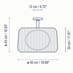 Bover Fora PF Ceiling Light