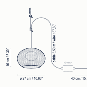 Bover Garota Hanging Light