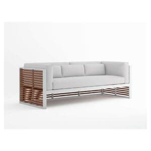 Gandia Blasco DNA Teak 3 Seat Sofa
