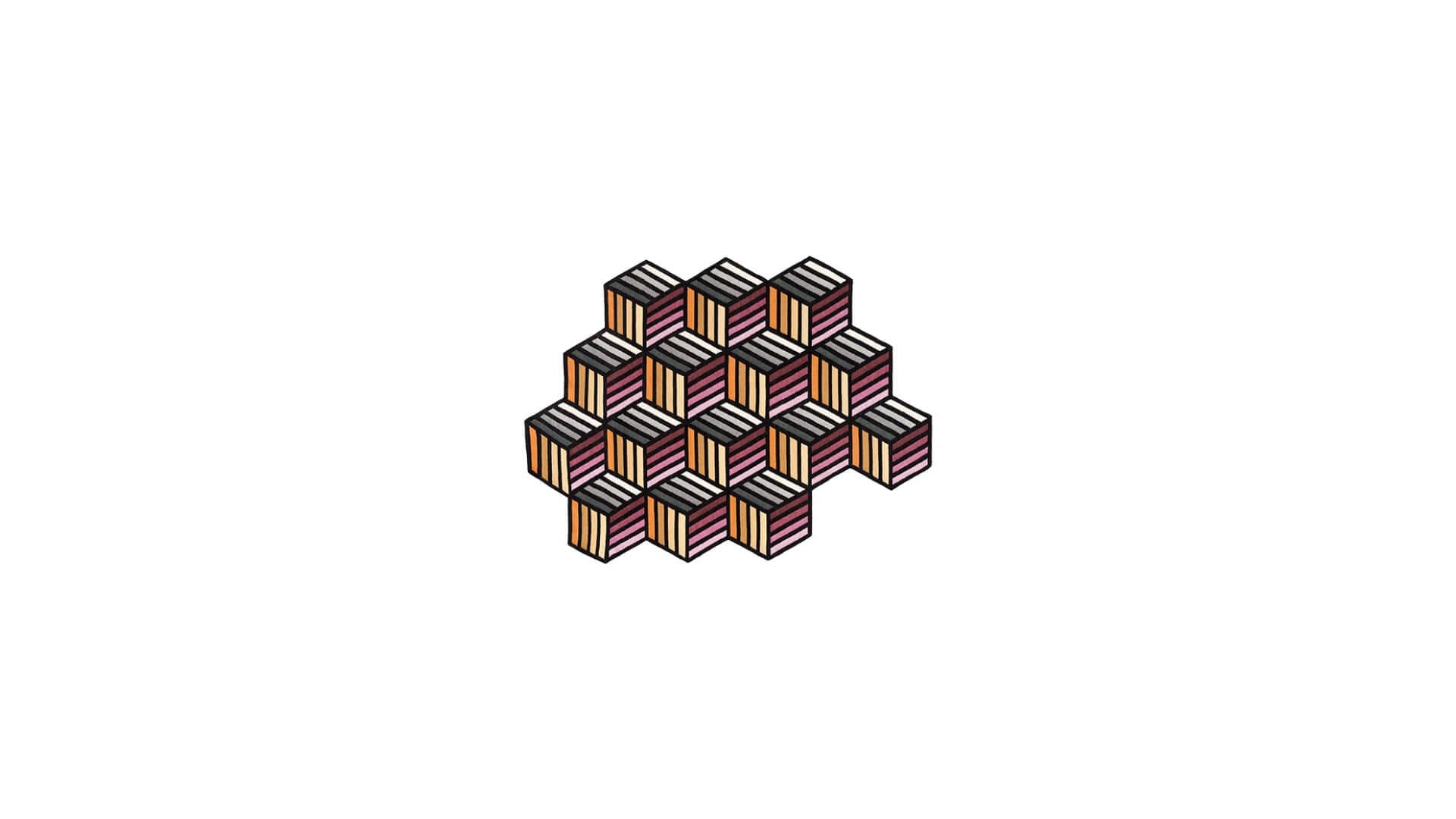 Gan Kilim Parquet Hexagon/Tetragon Rug Gan Kilim Parquet Hexagon/Tetragon Rug - Image 2