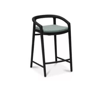 Manutti Solid Counter Height Stool with Back