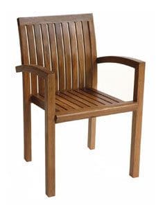 Henry Hall Pure White Arm Chair