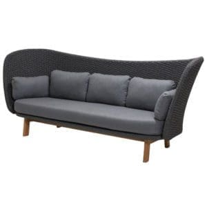 Cane-Line Peacock Wing 3-Seater Sofa W/ Cushions