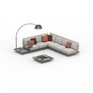 Royal Botania Mozaix Lounge Alu Set 01
