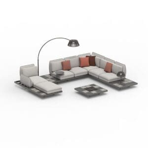 Royal Botania Mozaix Alu Lounge Set 05