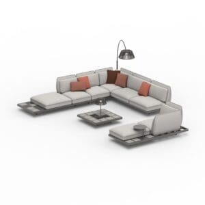 Royal Botania Mozaix Alu Lounge Set 06