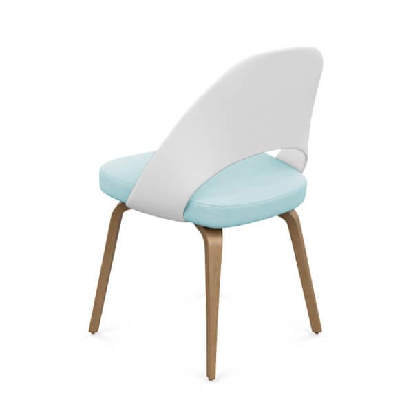 Knoll Saarinen Executive Armless Chair with Plastic Back Knoll Saarinen Executive Armless Chair with Plastic Back - Image 2
