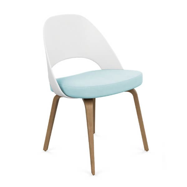Knoll Saarinen Executive Armless Chair with Plastic Back Knoll Saarinen Executive Armless Chair with Plastic Back