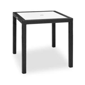 Kannoa Aria bar table with glass top