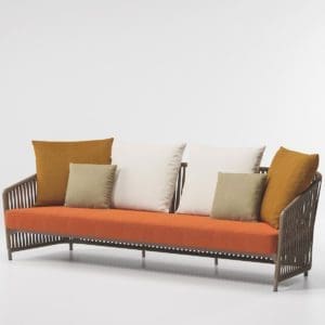 Kettal Bitta Lounge 3 Seater Sofa Bela Rope