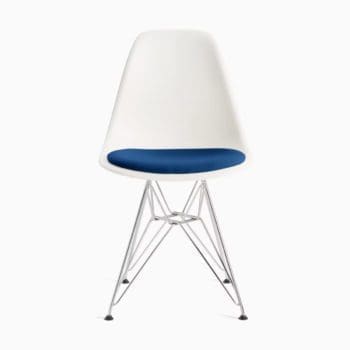 Herman Miller Eames Molded Plastic Side Chair with Seat Pad Herman Miller Eames Molded Plastic Side Chair with Seat Pad