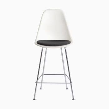Herman Miller Eames Molded Plastic Stool with Seat Pad Herman Miller Eames Molded Plastic Stool with Seat Pad