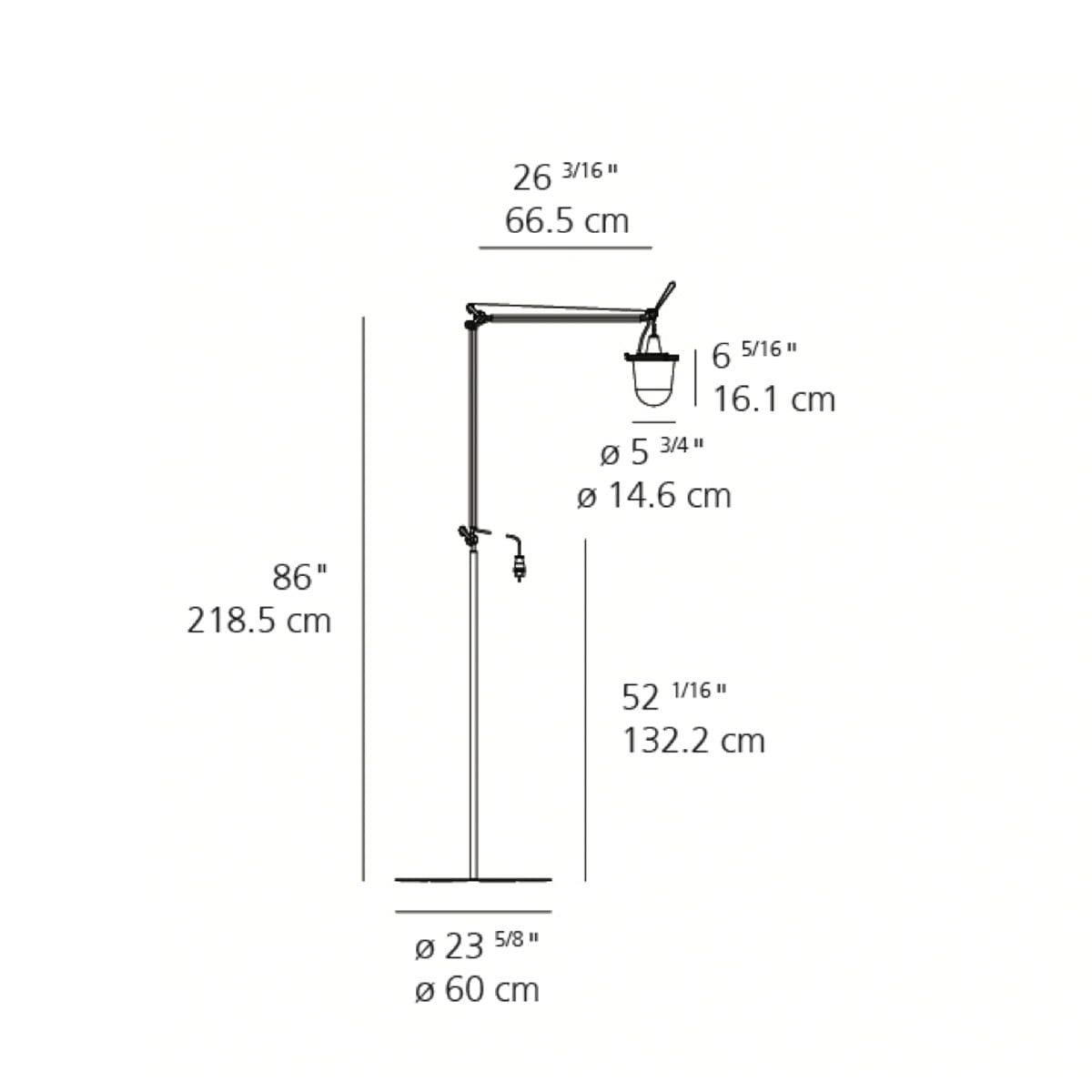 Artemide Tolomeo Outdoor Lantern Ground Artemide Tolomeo Outdoor Lantern Ground - Image 2
