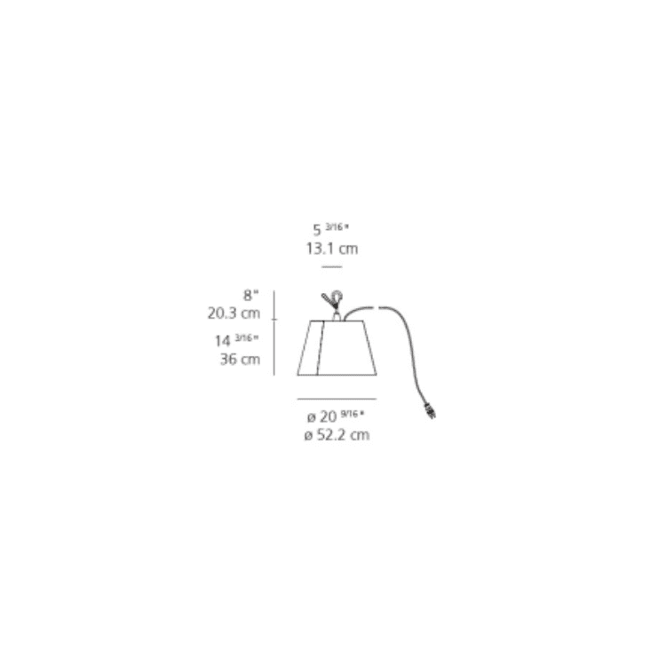 Artemide Tolomeo Outdoor Mega Hook Suspension Artemide Tolomeo Outdoor Mega Hook Suspension - Image 2