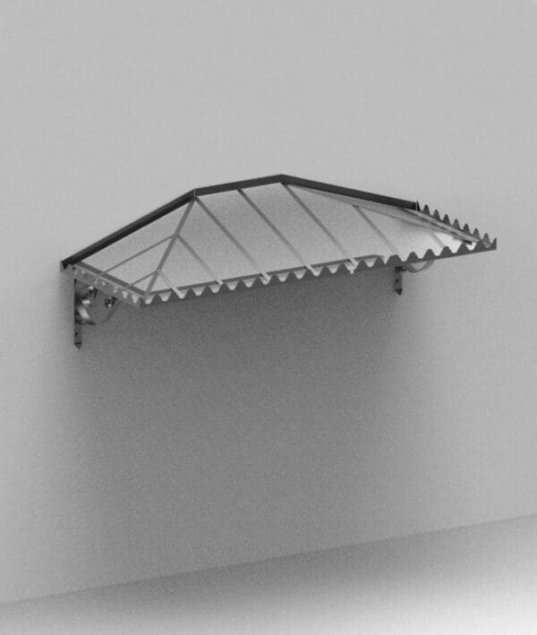 attached awning to wall