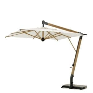 Unopiu Salento Square Aluminum Wood Umbrella