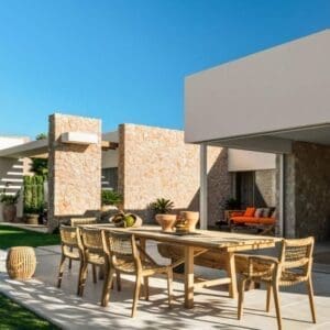 Unopiu Synthesis Rectangular Extendable Table in Teak