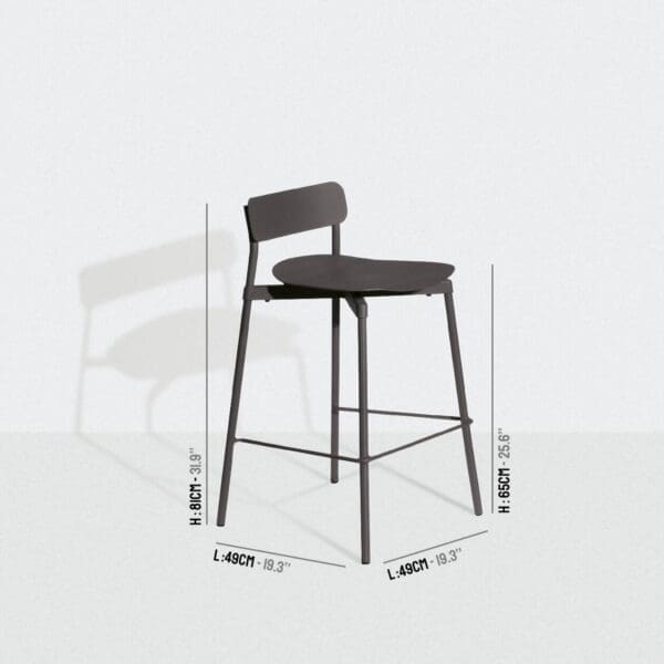 Petite Friture Fromme Bar Stool 25H