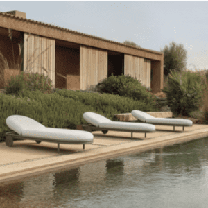 Expormim Chaise Longue with wheels