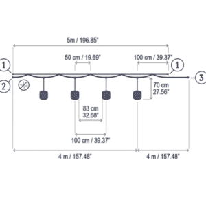 Bover Nans Catenary S/16/4L Outdoor