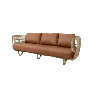 Cane-Line Nest Indoor 3-Seater Sofa W/ Cushions