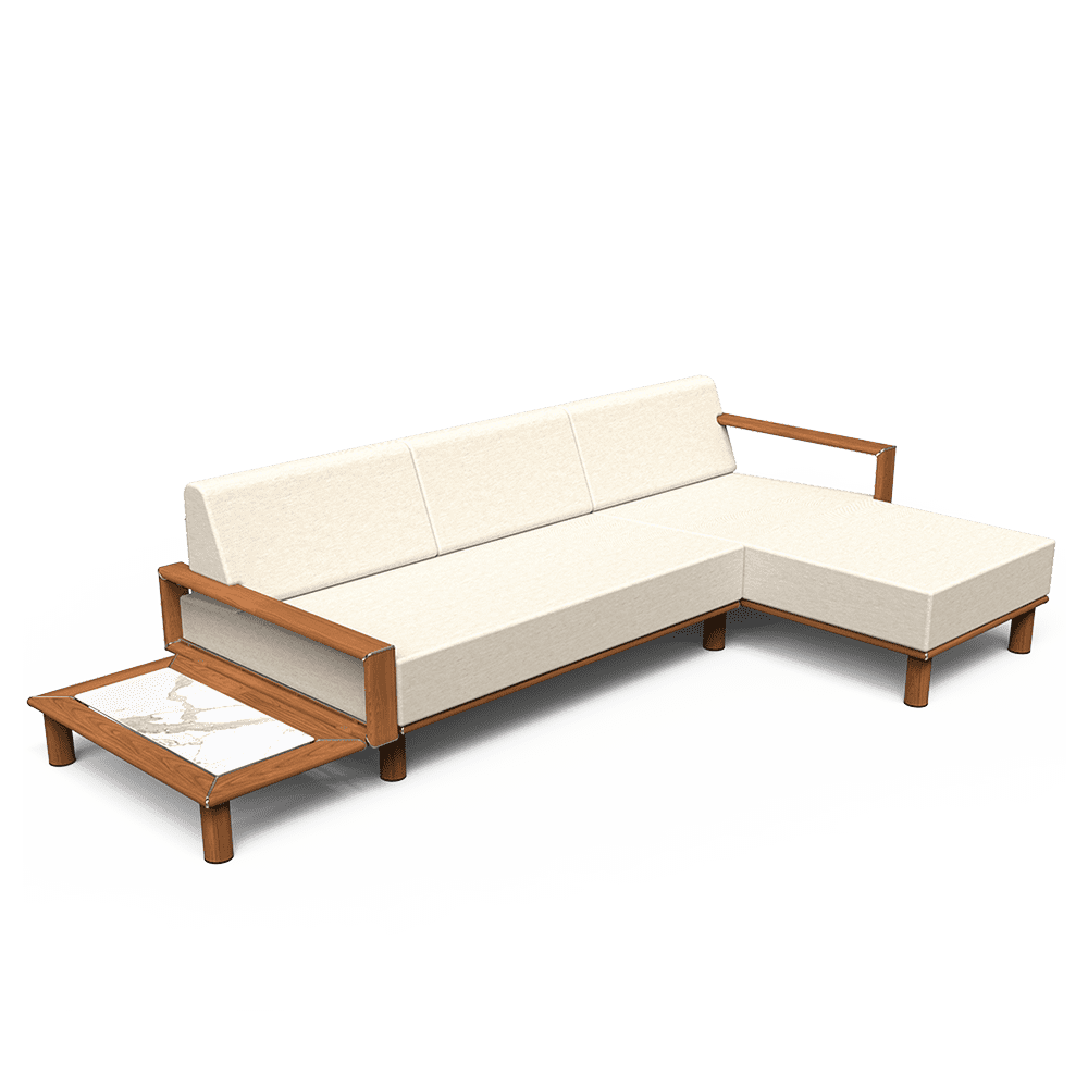 Tuuci Horizon Sofa with Left/Right Chaise and Plinth Table Tuuci Horizon Sofa with Left/Right Chaise and Plinth Table