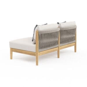 Walters Wicker Georgica Armless 2-Seat Sofa