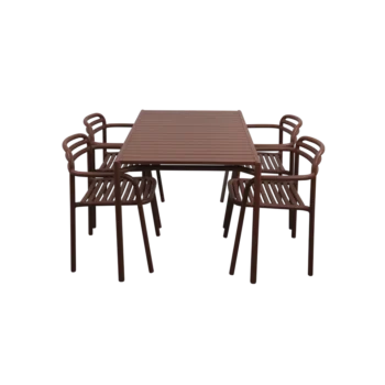 Cane-Line Bliss dining table incl. 4 armchairs Cane-Line Bliss dining table incl. 4 armchairs