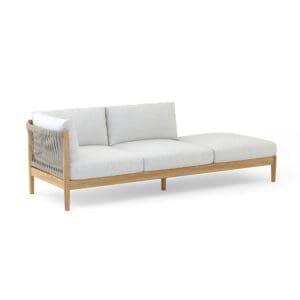 Walters Wicker Georgica LF/RF Chaise w/ Ottoman
