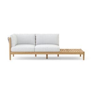 Walters Wicker Georgica LF/RF Chaise w/ Table