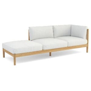 Walters Wicker Georgica LF/RF Chaise w/ Ottoman
