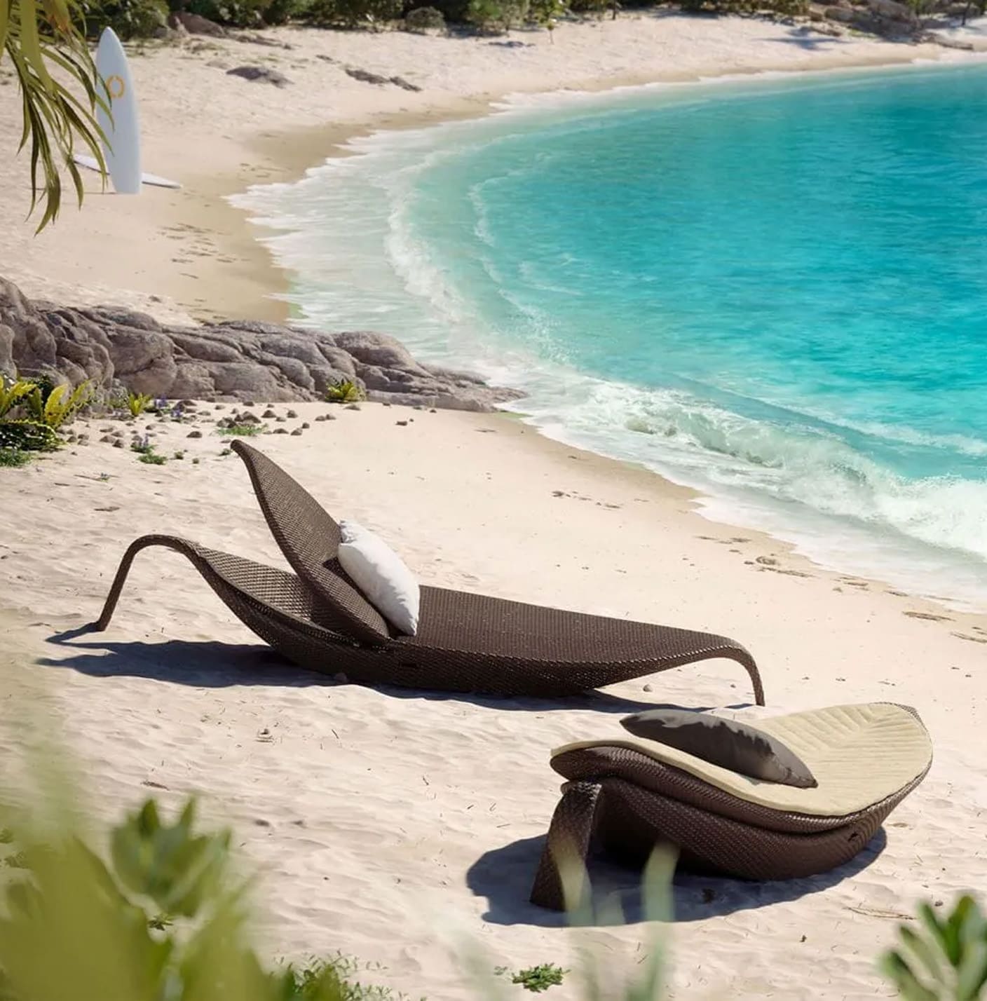 Dedon Leaf Beach Chair Dedon Leaf Beach Chair - Image 3