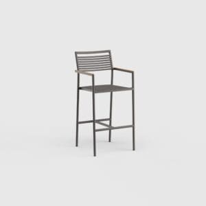 Danao Greenwich Bar Stool Arm Aluminum