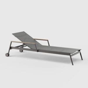 Danao Greenwich Chaise Arm & Wheels batyline Stackable