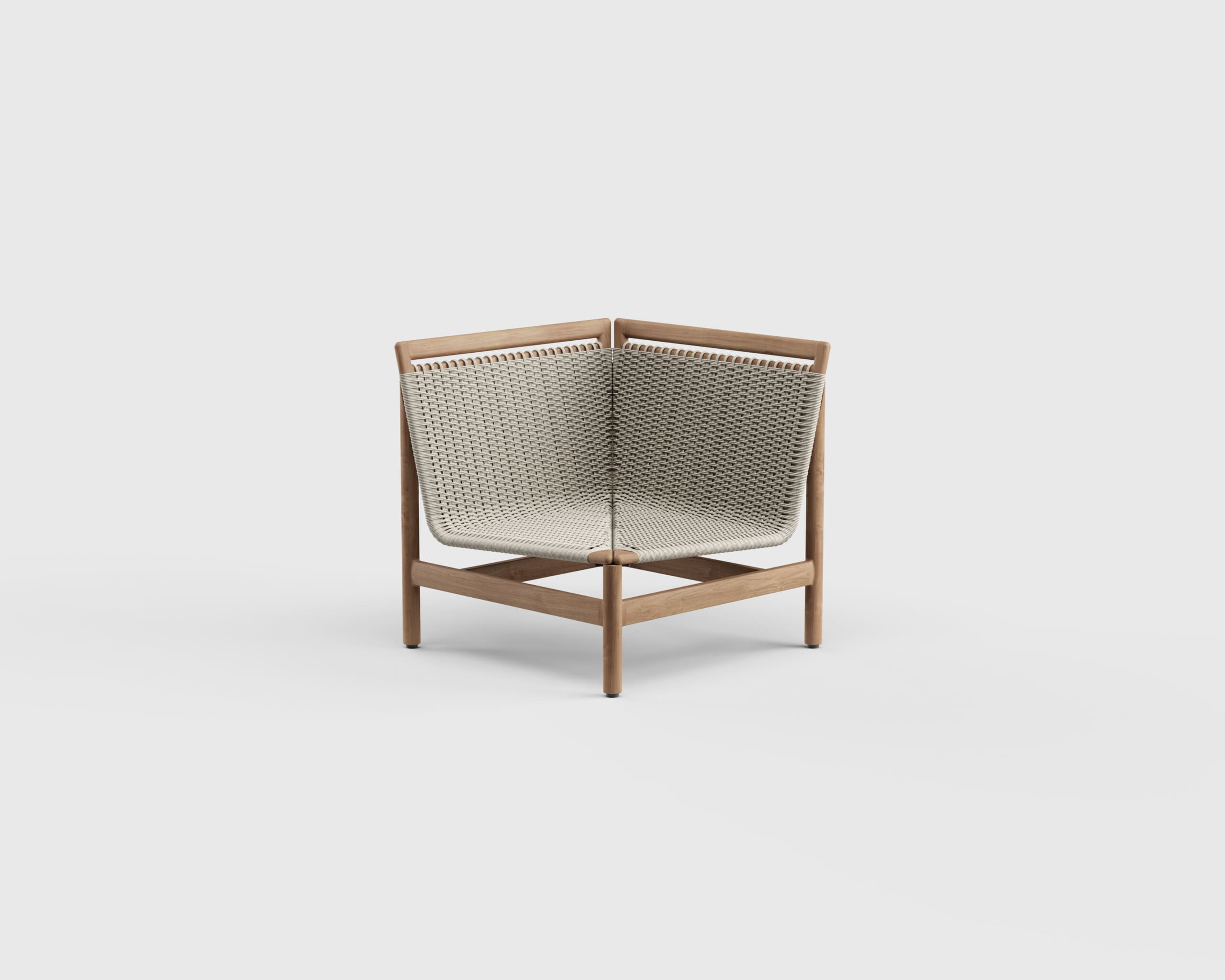 Danao Montauk Sectional Armless Corner Teak