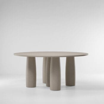 Kettal Il Colonnato Dining Table Round (Minera Stone) Kettal Il Colonnato Dining Table Round (Minera Stone)