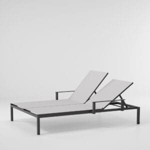 Kettal Landscape Double Via Deckchair with Arms
