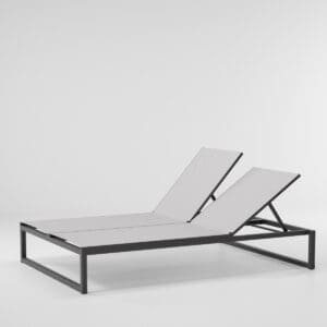 Kettal Landscape Double Via Deckchair with Closed Legs